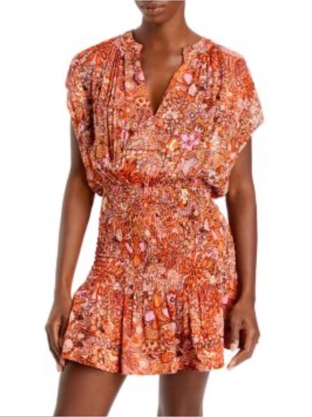 A.L.C. Alc Carly Floral Silk Mini Dress Size 2